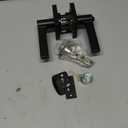 Kwikset Halifax Interior Privacy Door Handle with Lock, Door Lever For Bathroom and Bedroom, Matte Black Reversible Keyless Push Button Lock Door Lever, with Microban Protection, Square Rose