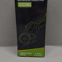 Cordless Electric Scissors: 4V Rechargeable Rotary Cardboard Cutter, 3000mAh Battery, with LED Light & Safety Lock, 2 Blades, Electric Box Cutter for Fabric Carpet Carton Plastic Leather Cloth (Green)