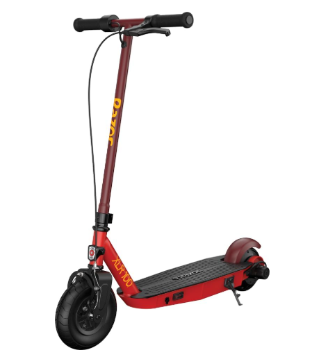 RAZOR PC XLR100, Rojo, Scooter Eléctrico, hasta 16 km/h, hasta 35 Minutos, 12V Batería Recargable, Marco/Horquilla-Acero, Rueda-Neumático Delantero 200mm, Rueda de Uretano Trasera, 8+, 54 kg