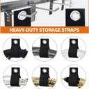 Heavy-Duty Extension Cord Holder 3-Pack, Two Sizes, Durable Nylon Cable Organizer Straps for Hanging CablesCords, Hoses, RopesTools and Outdoor Organization