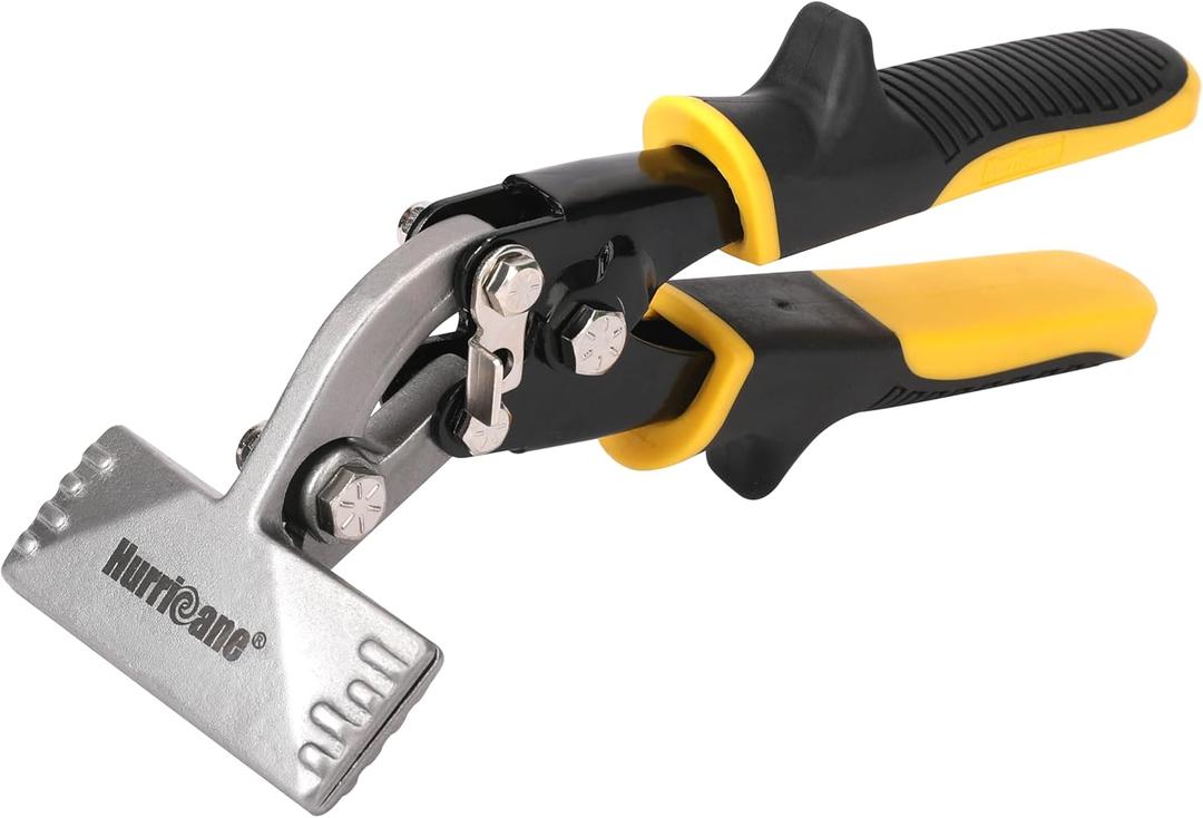 HURRICANE 3 Inch Offset Hand Seamer, Sheet Metal Bending Pliers for Roofing, Siding, HVAC, and Metalwork Applications