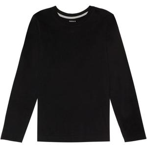 French Toast Boys Long Sleeve Crewneck Tee T-Shirt (Black)