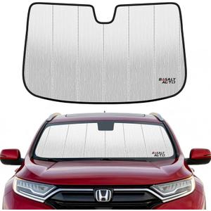 2017-2022 CR-V Windshield Sun Shade Compatible for 2017-2022 Honda CR-V Silver Reflective Foldable Front Sun Visor Sunshade Protector with Storage Bag Keep Interior Cool