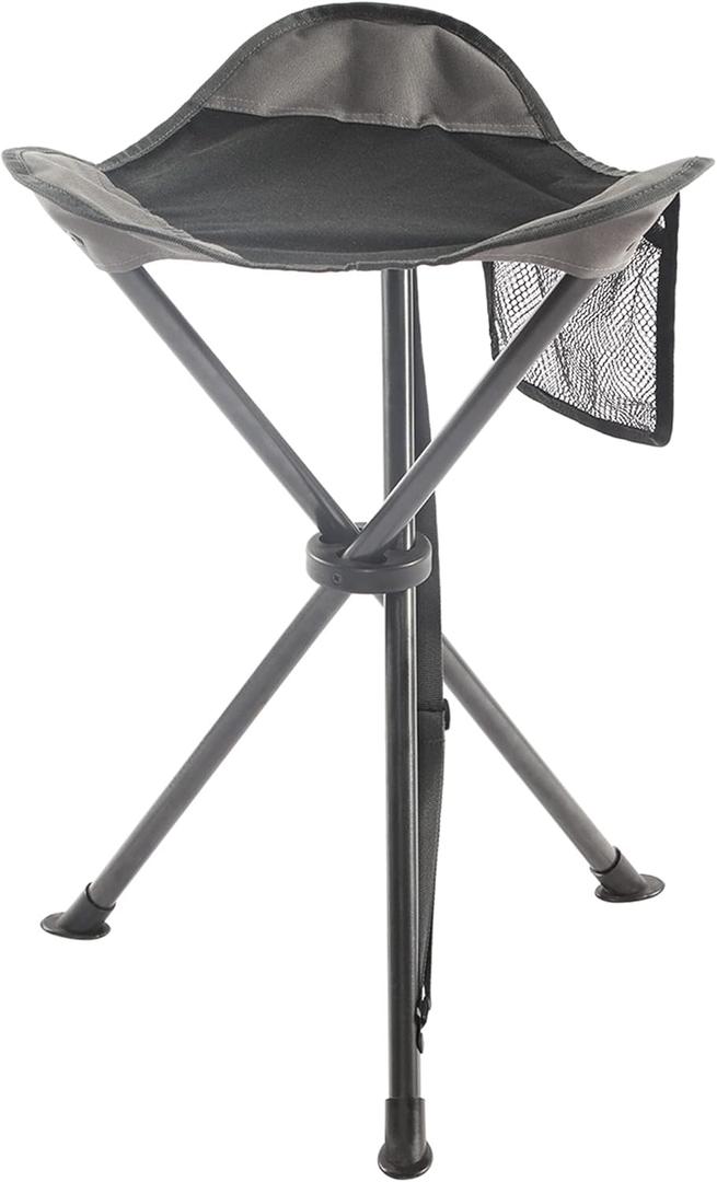 Portal Tall Folding Tripod Stool for Outdoor Camping Walking Hunting Hiking Fishing Travel, Support 225 lbs