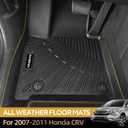Naibeve Floor Mats for 2007-2011 Honda CRV | All Weather Custom Fit Floor Mats, Cargo Mat, Backrest Mats Interior Protector accessories