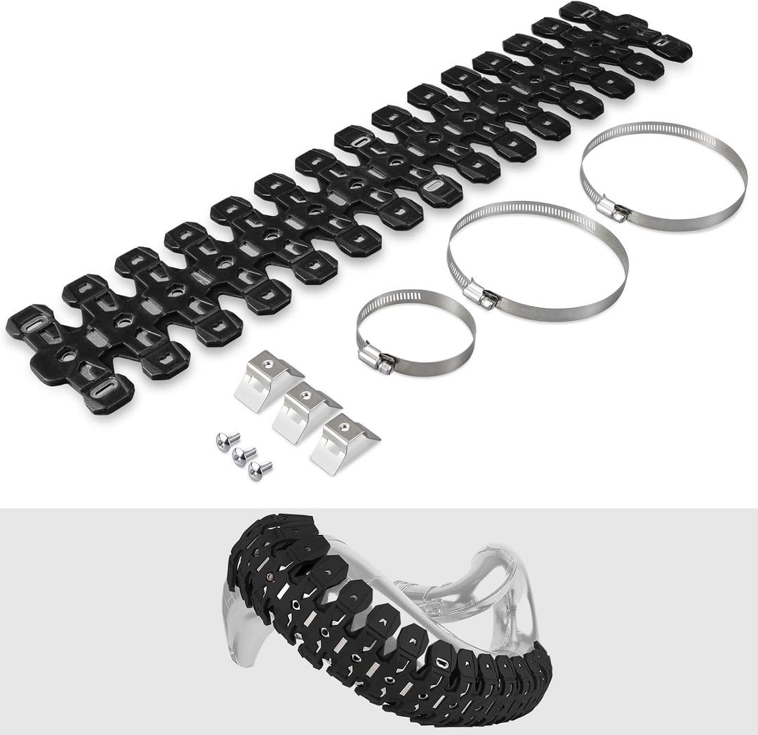 NICECNC Pipe Heat Shield Cover Guard Protector Motorcycle,Black | Compatible with KTM 125/150 / 250/300 EXC, SX, XC-W Compatible with Yamaha YZ125 / YZ250 Accessories
