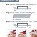 goldenwarm 22 Pack 6-1/4INCH Black Square Bar Cabinet Pull Drawer Handle Stainless Steel Modern Hardware for Kitchen and Bathroom Cabinets Cupboard,Center to Center 160mm Kitchen Cupboard Handles