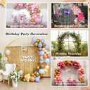 Balloon Arch Stand Metal Round Backdrop Stand Circle Balloon Arch Frame Wedding Arches 6.5FT for Ceremony Birthday Party Baby Shower Decoration