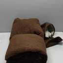 1 Piece Recliner Chair Cover, Plush Sherpa Warm Sofa Recliner Cover Armrest Nonslip Slipcover Furniture Protector for Recliner Chair Pets (Brown,(30"*91") 76 * 231CM)