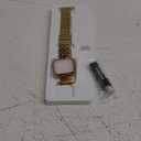 Slim Watch Band Compatible with Apple Watch 41mm 45mm 42mm 44mm 40mm 38mm Metal Stainless Steel Watchband Suitable for iWatch 10/9/8/7/6/5/4/3/2/1/SE Series Women Luxury Strap