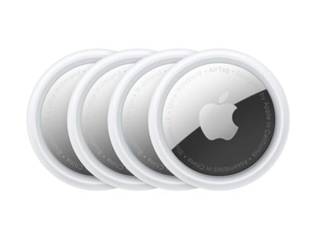 Apple AirTag (1st Generation) 4 Pack Keep Track of and find Your Keys, Wallet, Luggage, Backpack, and More. Simple one-tap Set up with iPhone or iPad, Bluetooth
