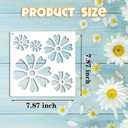 12 Pcs Large Sunflower Flower Stencils for Painting on Wood Garden Fence Paint for Kids Adult Art Crafts Projects Drawing Reusable Burning Pattern for Canvas Decorating (Baby Room)