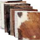 rodeo 10 PCS Assorted Color Hair On Cowhide Remnant Scraps for Crafts (10x10 in)
