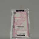 Yeddabox Compatible for iPhone 13 Pro Case Butterfly Cute Phone Case Transparent Full Camera Protection Soft TPU Shockproof Cover for Women Girls - Pink