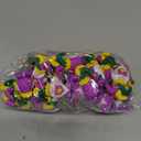 25 Pcs Mini Mardi Gras Gnomes Figurines Miniature Mardi Gras Gnomes Figures Decorations to Hide and Seek Tiny Rubber Gold Green Purple Ornament for Carnival Party Gift Craft (Heart)