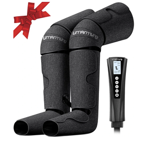 UMARMUNG Air Compression Leg Massager with Heat - Pain Relief & Circulation Booster for Foot, Leg, and Knee - Gifts for Men, Women, Dad, Mom for Mother's Day, Father's Day, Birthdays, and Christmas