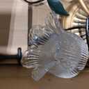 19.5in Vintage Floral Table Lamp, Plug-in Dimmable Antique Glass Lamp
