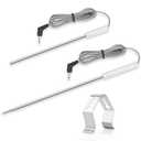 Meat Temperature Probe Ambient Probe Replacement Probe for Thermopro TP20 TP25 TP-08 TP27 TP930 TP829 TP28 TP08 TP17 TP-16 TP910 TP07 TP17H TP06S TP09,2-Piece Set
