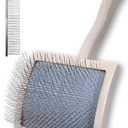 Vinabo Brush for Dogs and Cats, Self-Cleaning for Small Dogs, Cat Brush, Pet Brush, for Dogs and Cats, Eliminate Tomentose Undercoat Tangles-Blue