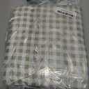 Sage Green Gingham Twin Sheet Set, 3-Piece Soft Brushed Microfiber Bed Sheets - 16" Deep Pocket Fitted Sheet, Wrinkle & Fade Resistant, Hotel Luxury Bedding