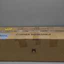 5-Shelf Corner Bookshelf, Large Open Shelf Bookcase,Black Metal Frame, L-Shaped Storage Rack with Cross Braces for Living Room Home Office