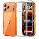 TAURI for iPhone 17 Pro Case, Full Camera Protection with Screen Protector, Anti-Yellowing Military-Grade Protection Shockproof Slim Phone Case for iPhone 17 Pro, Clear