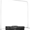 Anley 7.5x7.5 FT Backdrop Stand - Premium Reinforced Aluminum Alloy Frame for Stability - Heavy Duty Background Support with Carry Bag for Photo Studio, Green Screen, Event, Banner, Party Use