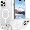 Temdan Magnetic Compatible with iPhone 14 Pro Case, [Built-in Invisible Kickstand][Compatible with MagSafe] [Military Grade Shockproof] Slim Translucent Matte Phone Case for iPhone 14 Pro 6.1"