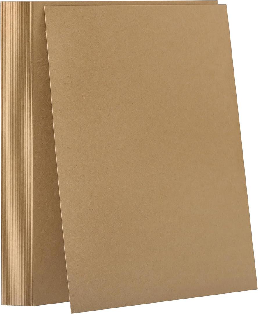 35 Pcs Chipboard (22PT) - 8.5" x 11" Thick Brown Kraft Board,Book Board,Binders Board,Designer Bookboard for Scrapbooking, Crafts & Product Backing PAP15KP2235
