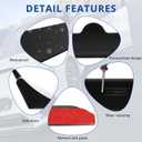 Universal Glossy Black Car Rear Trunk Spoiler Wing Lip Compatible with Honda Civic Accord Toyota Corolla Camry Nissan Altima Ford Focus and More