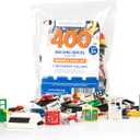 Play Platoon 400 Piece Windows, Doors, and Roof Tops Set - Building Brick Compatible Play Kit