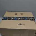 LUMI Ultra Thin Indoor Door Mat for Entrance 17"x30", Non Slip Entryway Mat, Low Profile Doormat, Unique Herringbone Design Carpet for Inside, Patio, Porch, Gray (Grey)