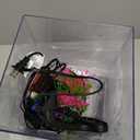 Ultra White Glass Betta Aquarium Starter Kits 1.5 Gallon Small Fish Tank, Betta Fish Tank with LED Light, Power Filter, 4mm Glass