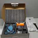 Matte Black Faucet Set Shower Head with Tub Spout and Handle System Square Wall Mount for Bathroom, 