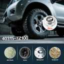 2pcs Silver Wheel Center Caps Compatible with Nissan Frontier 2000-2002 & Xterra 2000-2004 16inch Wheels Replacement for 40315-7Z100