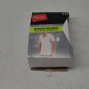 Hanes Men's Undershirt, Underarm Sweat Blocking Tee, White V-Neck T-Shirt, 3-Pack Small