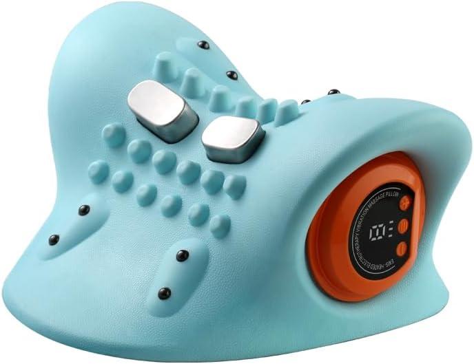 White Elephant Gifts for Adults,Chritsmas Gifts for Women Men,2025 Upgraded Neck Massager Pillow with Heat for Pain Relief,3-in-1 Heat/Vibration/Wave Modes with Remote,Portable