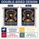 5 x 250th Anniversary America USA Garden Flag for Outside, 250 Years of Freedom 1776-2026 Eagle Design Patriotic Double-Sided Waterproof Yard Flag 12x18 Inch for 4th of July Memorial Day Outdoor Decor