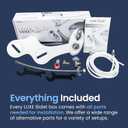 LUXE Bidet NEO 320 - Warm Water, Dual Nozzle, Self-Cleaning, Non-Electric Bidet Attachment for Toilet Seat, Adjustable Water Pressure, Rear & Feminine Wash (White)