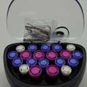 Remington Ionic Conditioning Hair Setter, 20 Velvet Hair Rollers, 6 Large (1¼”), 10 Medium (1"), 4 Small (¾”), Blowout Style Hair Curlers