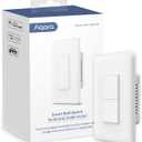 Aqara Smart Light Switch (No Neutral, Double Rocker), Requires AQARA HUB, Zigbee Light Switch, Remote Control and Smart Home Automation, Compatible with HomeKit, Google, Works with Alexa, SmartThings