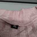 IWOLLENCE Women's Waffle Knit Tunic Blouse Tie Knot Henley Tops Loose Fitting Bat Wing Plain Shirts, Pink, XL