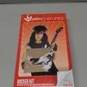 Morph 80s Accessories for Mens Rockstar Costume 80s Rocker Wig Tattoo Sleeve Gloves Headscarves Halloween Mens Rocker Costume