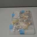 DoDoBeads 335 Pcs Junk Socks Charms Kit with Letter Beads, Gold Charm for Socks and Sneakers, Brooches and Pins for Women, Charms for Sock Safety Pin, Junk Charm with Pearl, Rhinestone,