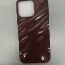 Caseative for iPhone 14 Pro Max Case,Water Ripple Pattern Curly Wave Shape Soft Phone Case (Wine Red)