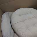 Jerify Floor Pillow Cushions 22 x 22 Inch Round Square Large Meditation Floor Pillow for Classroom Adult Meditation Picnic Party Cushion for Seating Gift Christmas (Round, Beige,2 Pcs)