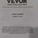 VEVOR Drain Cleaner Machine 100FT x 3/8 Inch, Auto Feed Sewer Snake Auger on Wheels, 370W Portable Drain Cleaning Machine with 8 Cutters & Air-activated Foot Switch for 2" to 4" Pipes