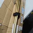 Heavy Duty Curtain Rods, 1 1/8 Inch Diameter Single Curtain Rod 72-144Inch(6-12ft) Extendable Length with End Caps Adjustable Modern Brackets-Warm Gold
