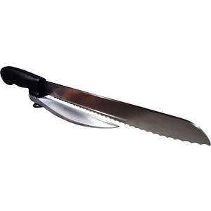 BAOUROUGE' Precision Slicing Knife (Right-Handed) - 8 and 1/4 Inches Stainless Serrated Blade With Cutting Guide for Exact Slices Up To 5/8 Inch Thick