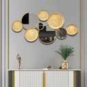 Gold Wall Mirrors Decorative,Large Modern Wall Art Mirror for Living Room Decor 45 * 23 Inch,Metal Entryway Wall Mirrors for Entryway Bedroom Home Decor (Gold)